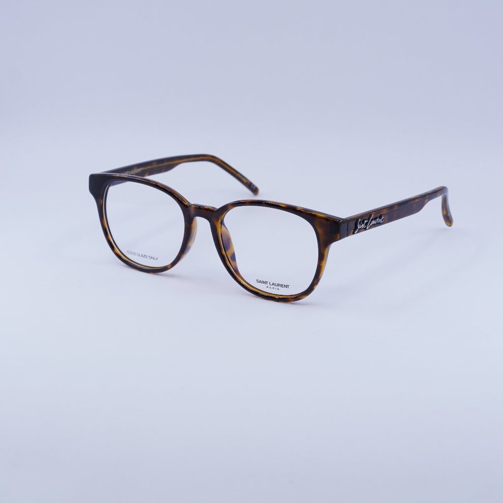 Saint Laurent SL399 002 Eyeglasses Havana 53mm Square Frame